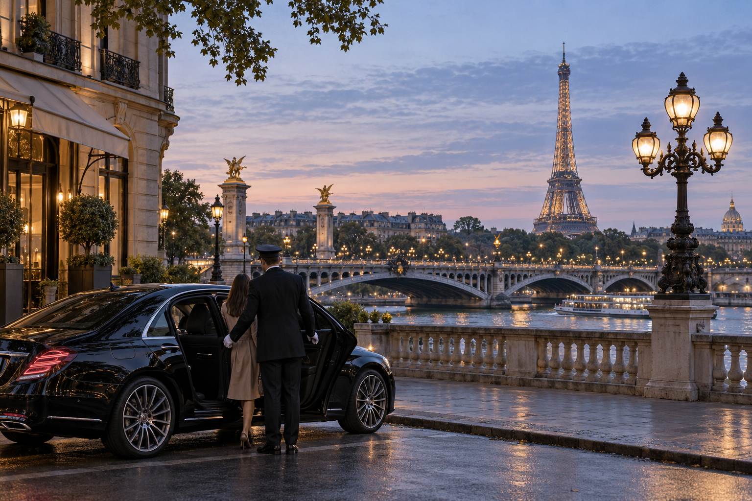 Private chauffeur sightseeing in Paris