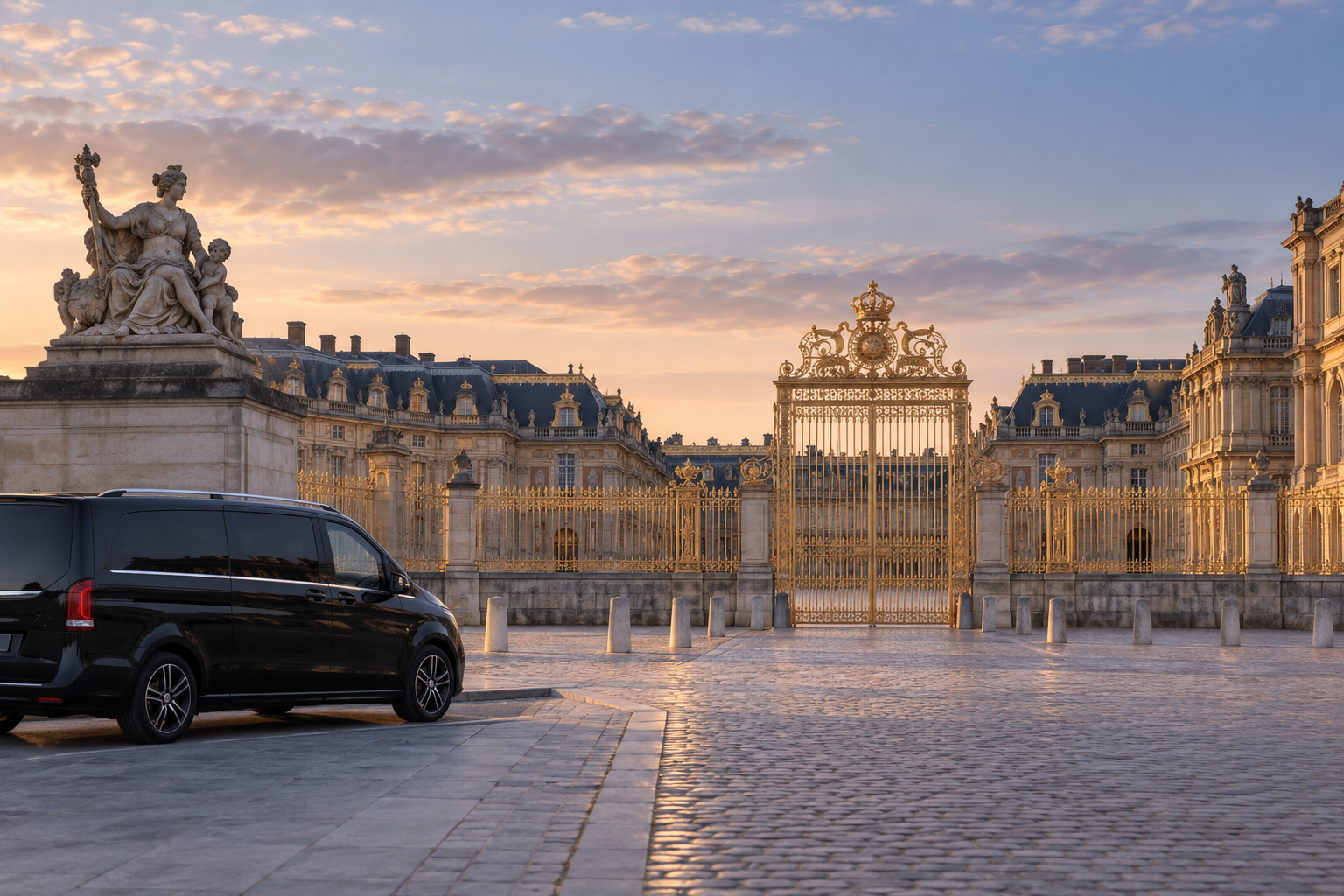 Private chauffeur at Versailles