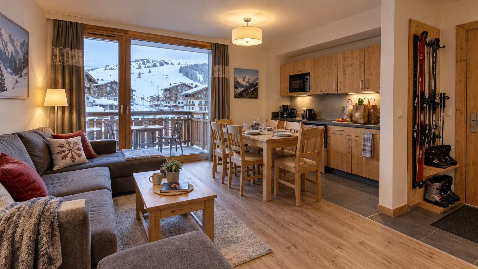 Four-star alpine ski apartment