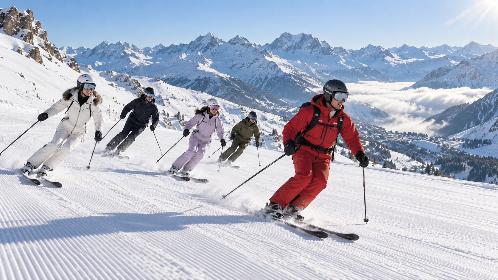 Skiing in Les Trois Vallées