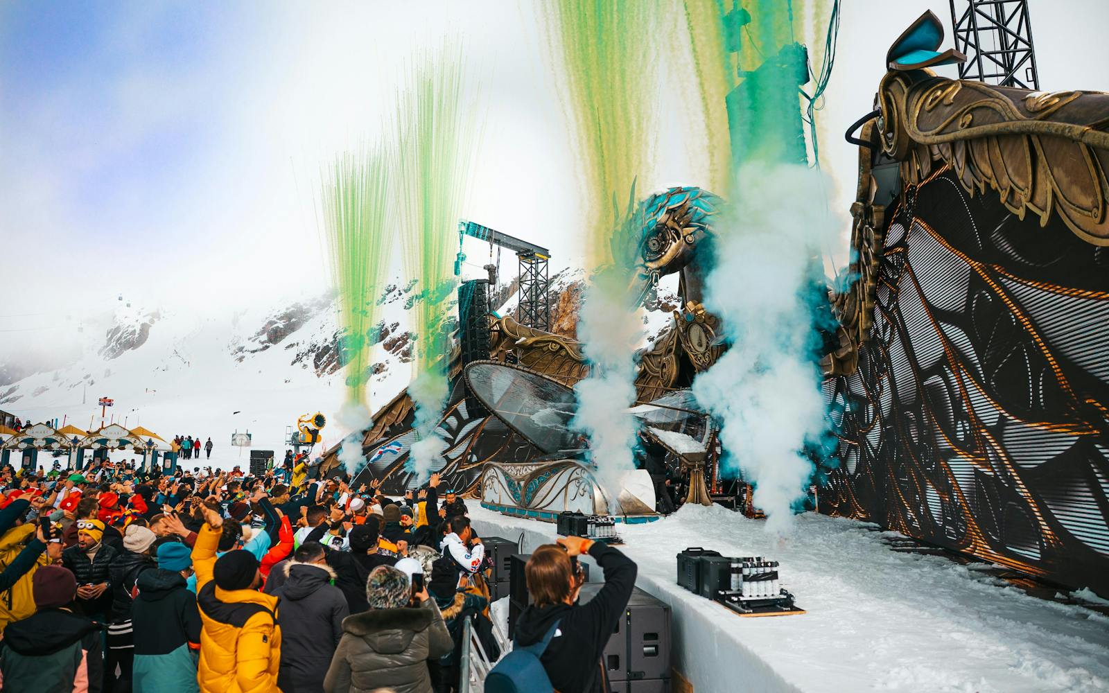 Tomorrowland Winter official festival photo in the French Alps